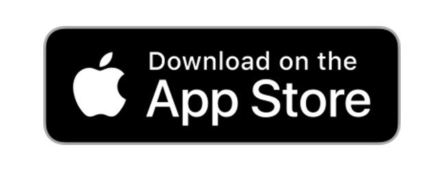 Apple App Store logo to download Myprotein App on white background