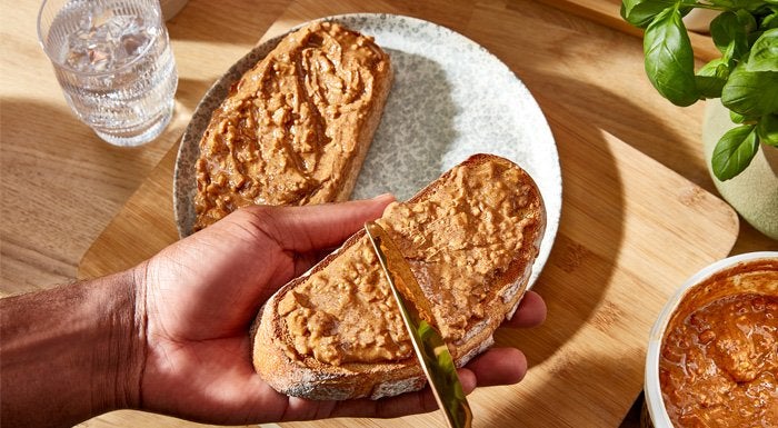 toast with nut butter