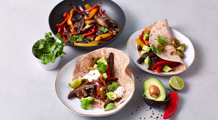 vegán fajitas recept