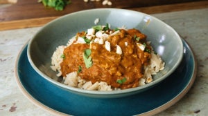 Currys-mogyoróvajas csirke recept