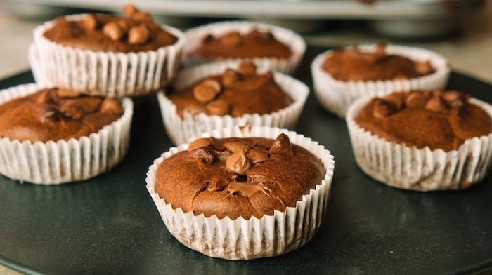 Protein brownie muffin recept