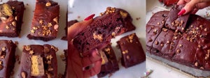Ragacsos proteines csupa csoki brownie recept