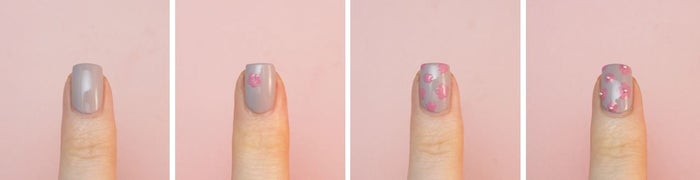 floral nails tutorial
