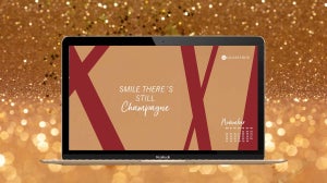 Golden November: Deine GLOSSY Wallpaper zur Gold & Champagne Edition!