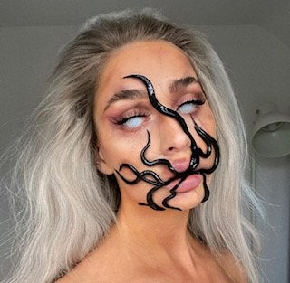 Halloween makeup, sea creature