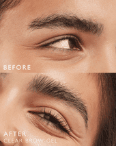 brow gel before and after