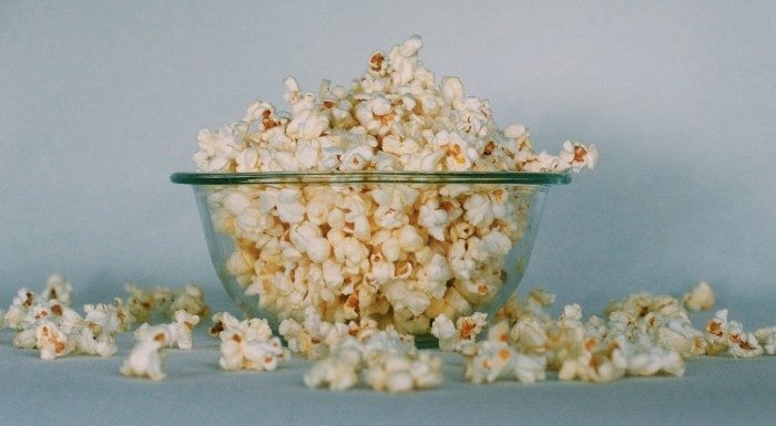 popcorn zawierający błonnik pokarmowy