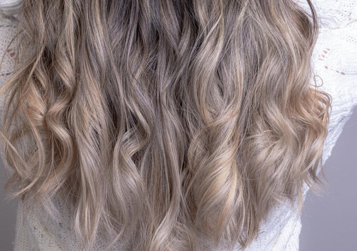 icy ash blonde hair