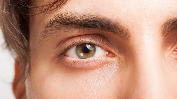 man's eyebrow close-up
