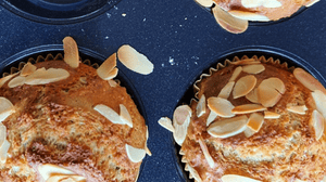 Maria’s Vegan Almond & Chocolate Protein Muffins