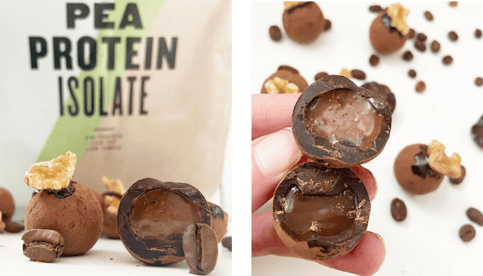 Espresso Caramel Protein Truffles