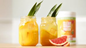 Pineapple Screwdriver Clear Vegan Protein Mocktail