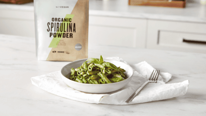 Spirulina Pesto Pasta