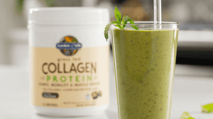 Kollagen-Smoothie-Rezept Minze-Schokoladenstückchen