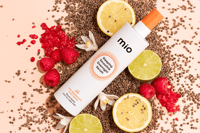 mio sleeping smoothie overnight serum with products