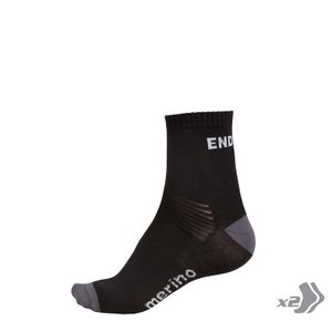 Baabaa Merino Socks Twin Pack - Black