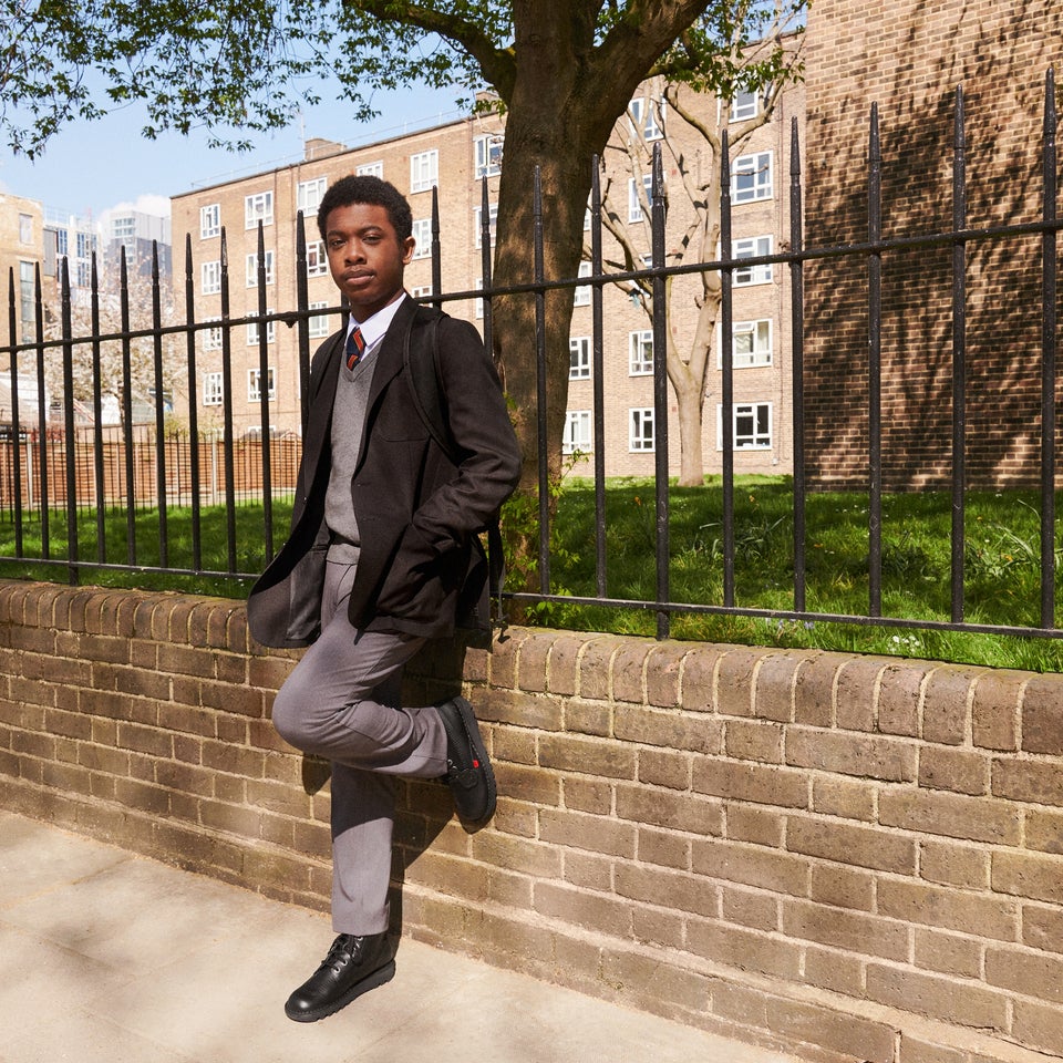 Youth Unisex Kick Hi Leather Black