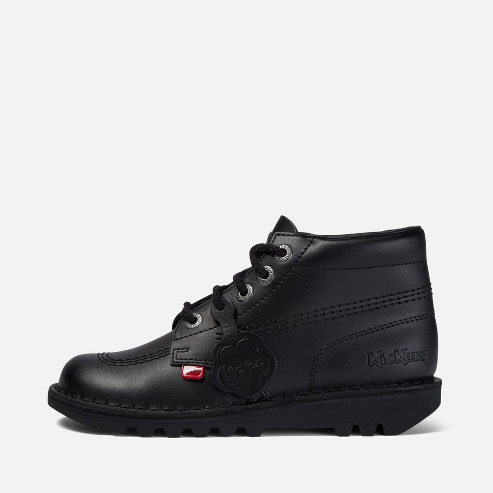 Youth Unisex Kick Hi Leather Black