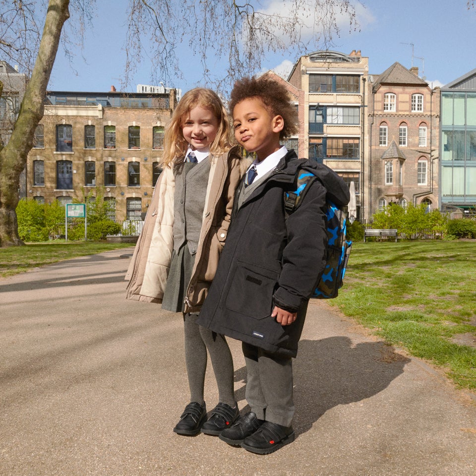 Infant Unisex Kick Lo Twin Vel Leather Black