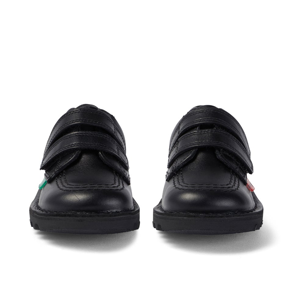 Infant Unisex Kick Lo Twin Vel Leather Black