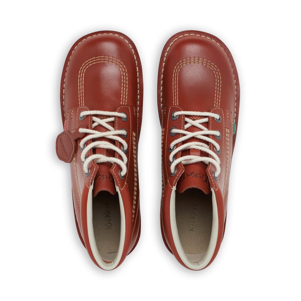 Adult Unisex Kick Hi Leather Dark Tan