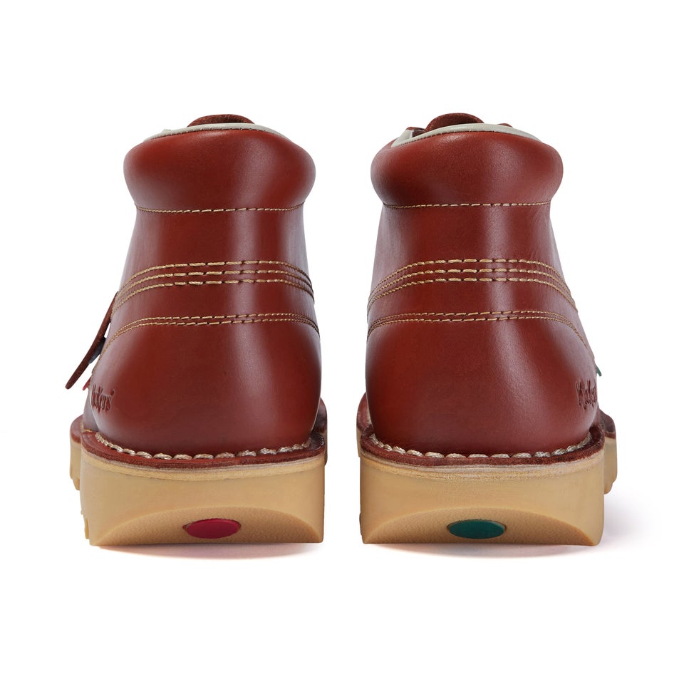 Adult Unisex Kick Hi Leather Dark Tan