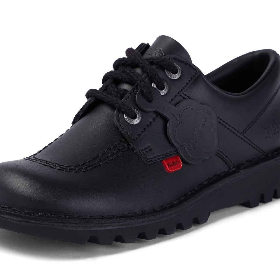 Adult Womens Kick Lo Leather Black