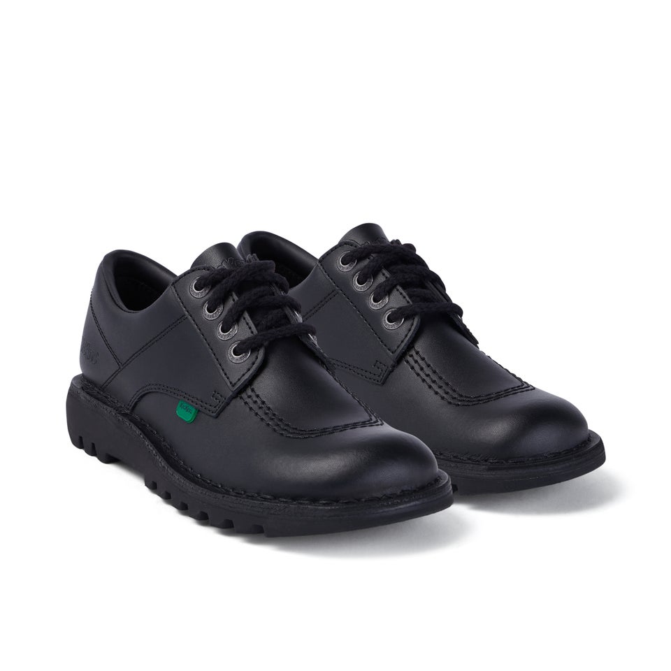 Adult Womens Kick Lo Leather Black