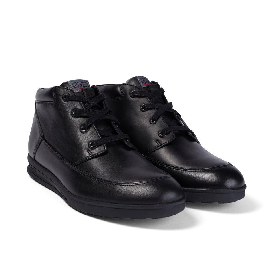 Adult Mens Troiko Lace Leather Black