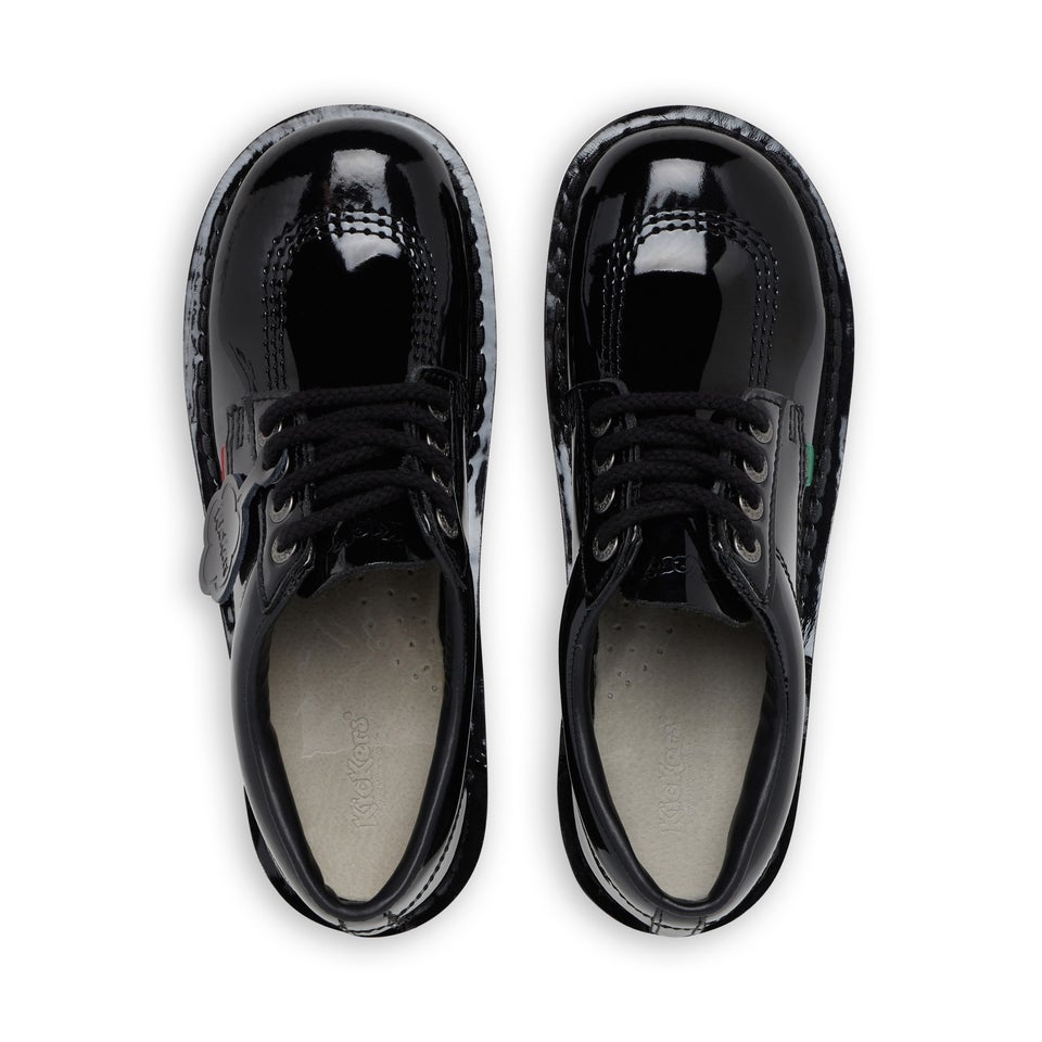 Adult Womens Kick Lo Patent Leather Black