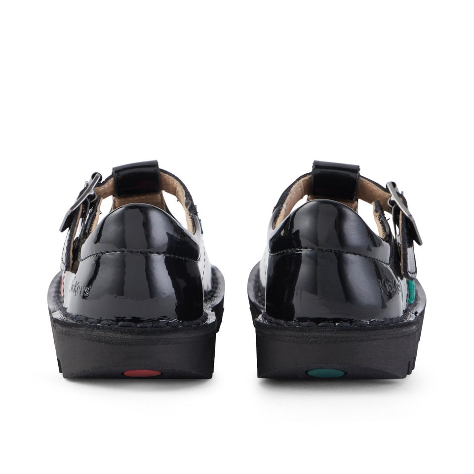 Infant Girls Kick T-Bar Patent Leather Black