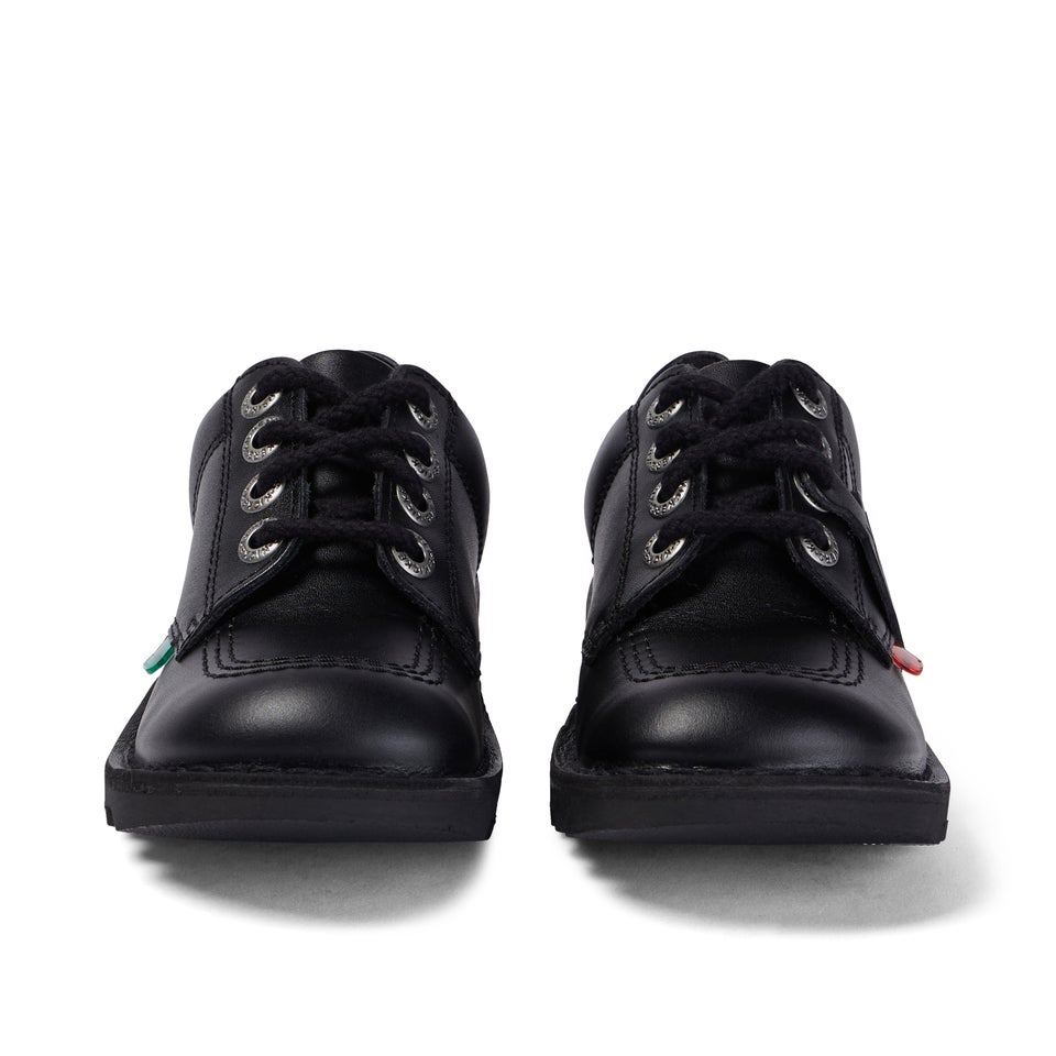 Junior Unisex Kick Lo Leather Black