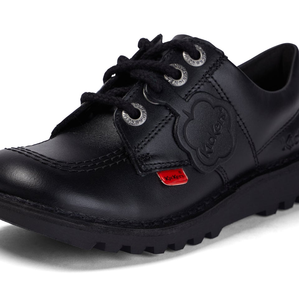 Junior Unisex Kick Lo Leather Black