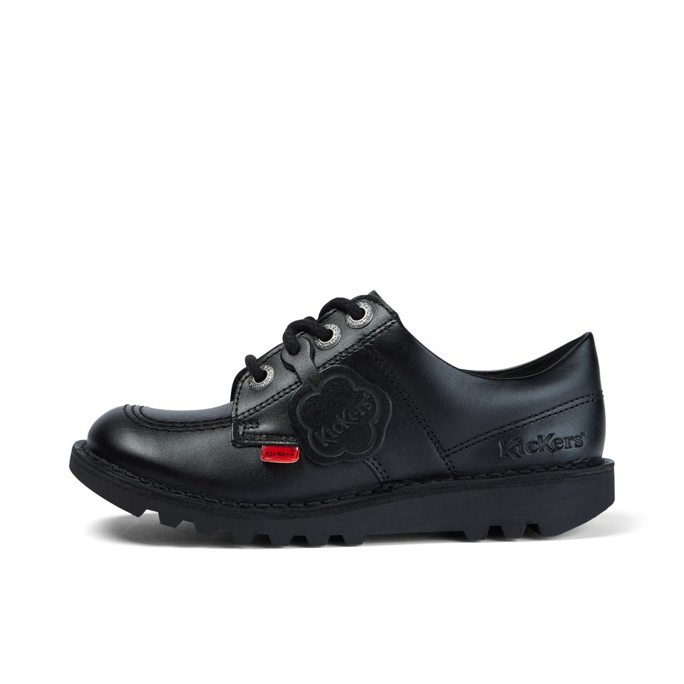 Junior Unisex Kick Lo Leather Black
