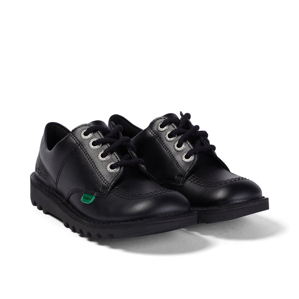 Junior Unisex Kick Lo Leather Black