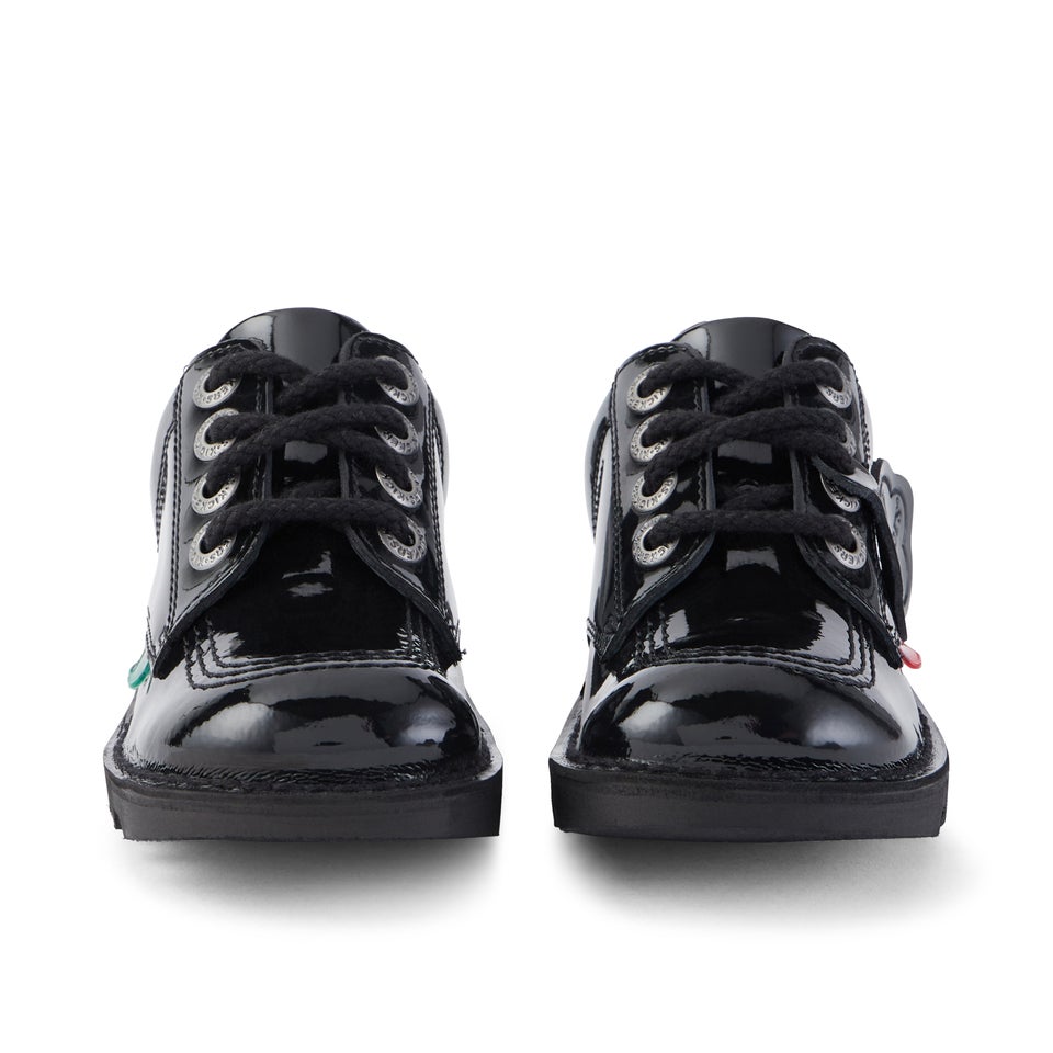 Junior Unisex Kick Lo Patent Leather Black