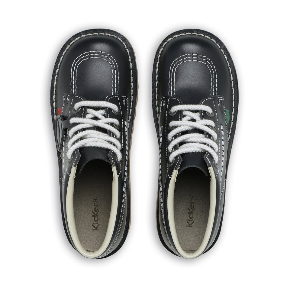 Adult Unisex Leather Kick Hi Core Navy