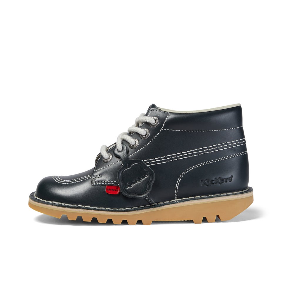 Adult Unisex Leather Kick Hi Core Navy