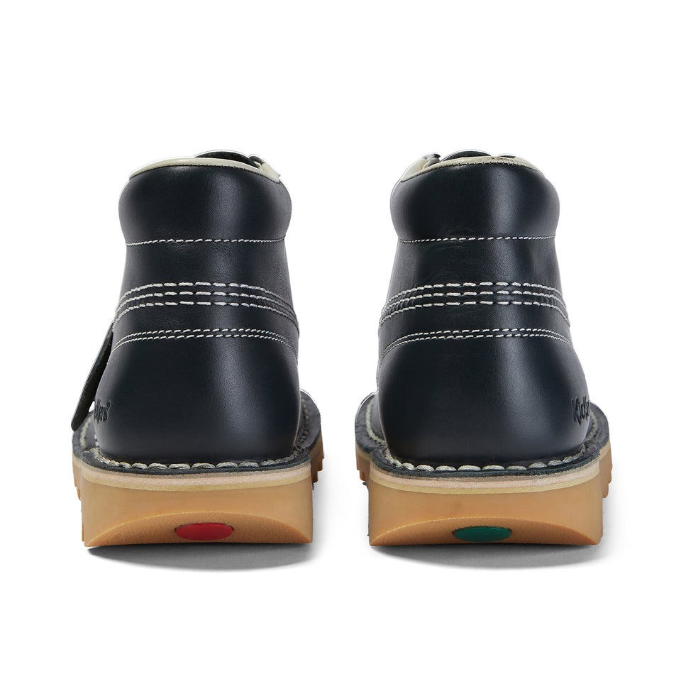 Adult Unisex Leather Kick Hi Core Navy