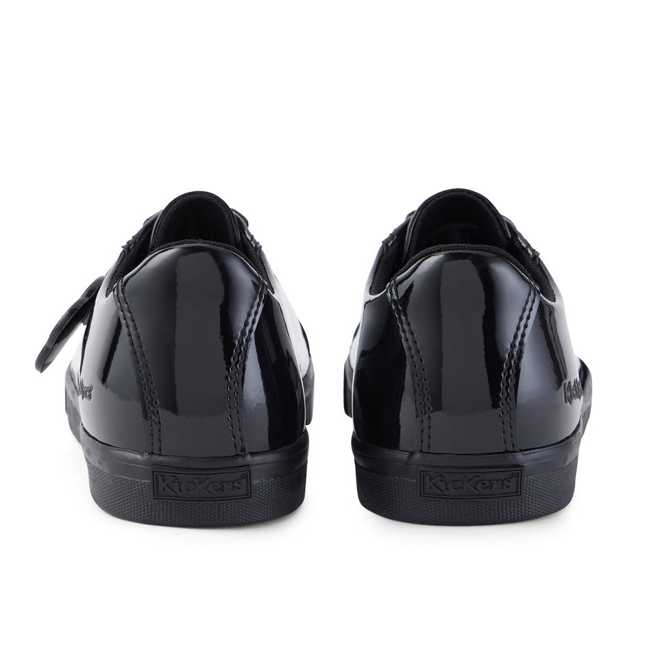 Youth Womens Tovni Lacer Patent Leather Black