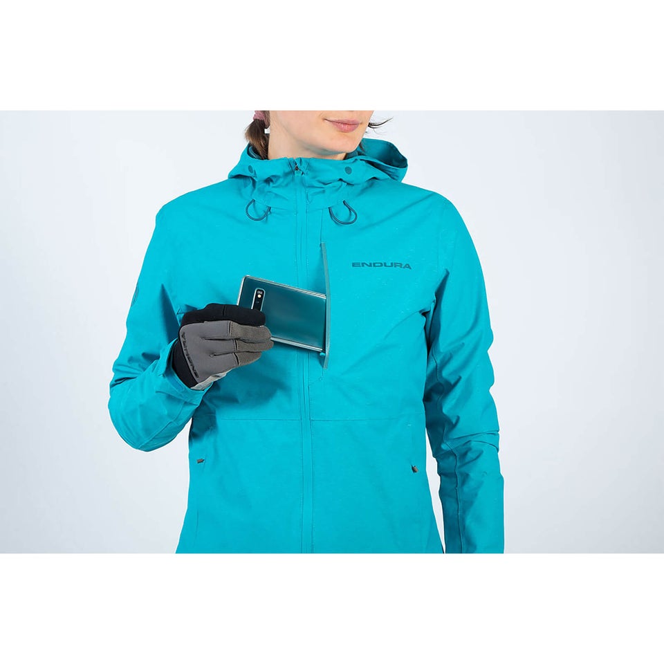 Women's Hummvee Waterproof Hooded Jacket - Pacific Blue