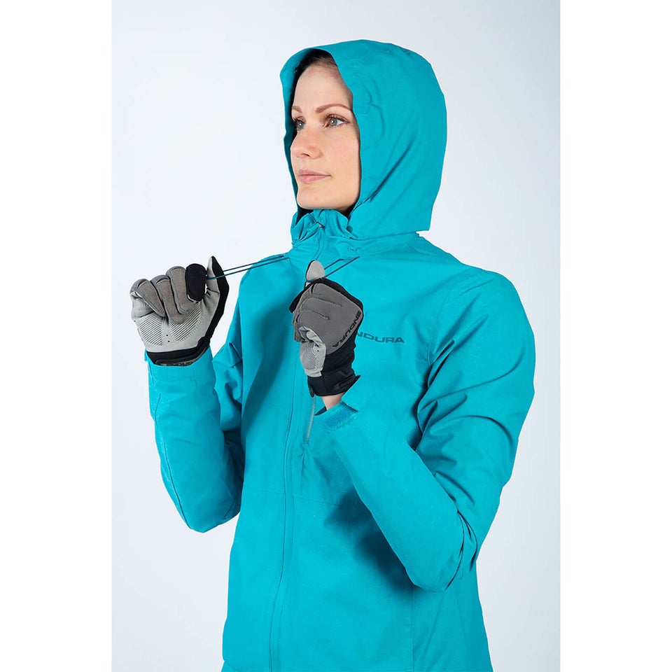 Women's Hummvee Waterproof Hooded Jacket - Pacific Blue