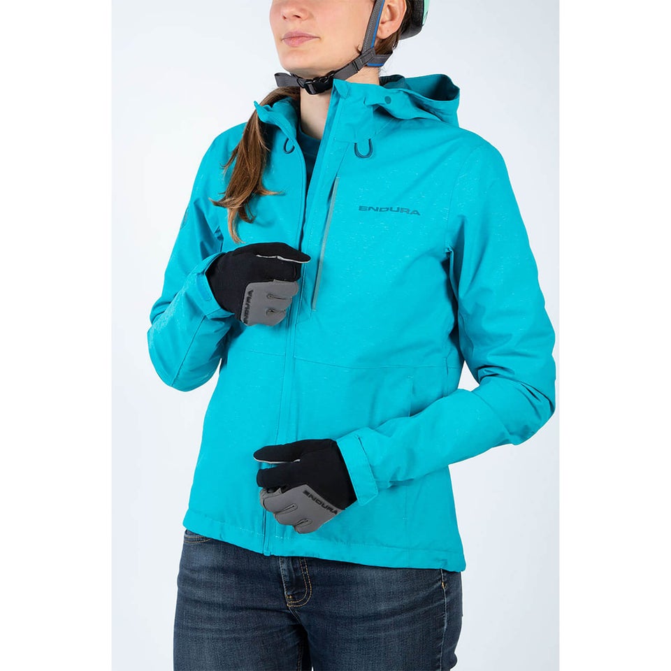 Women's Hummvee Waterproof Hooded Jacket - Pacific Blue