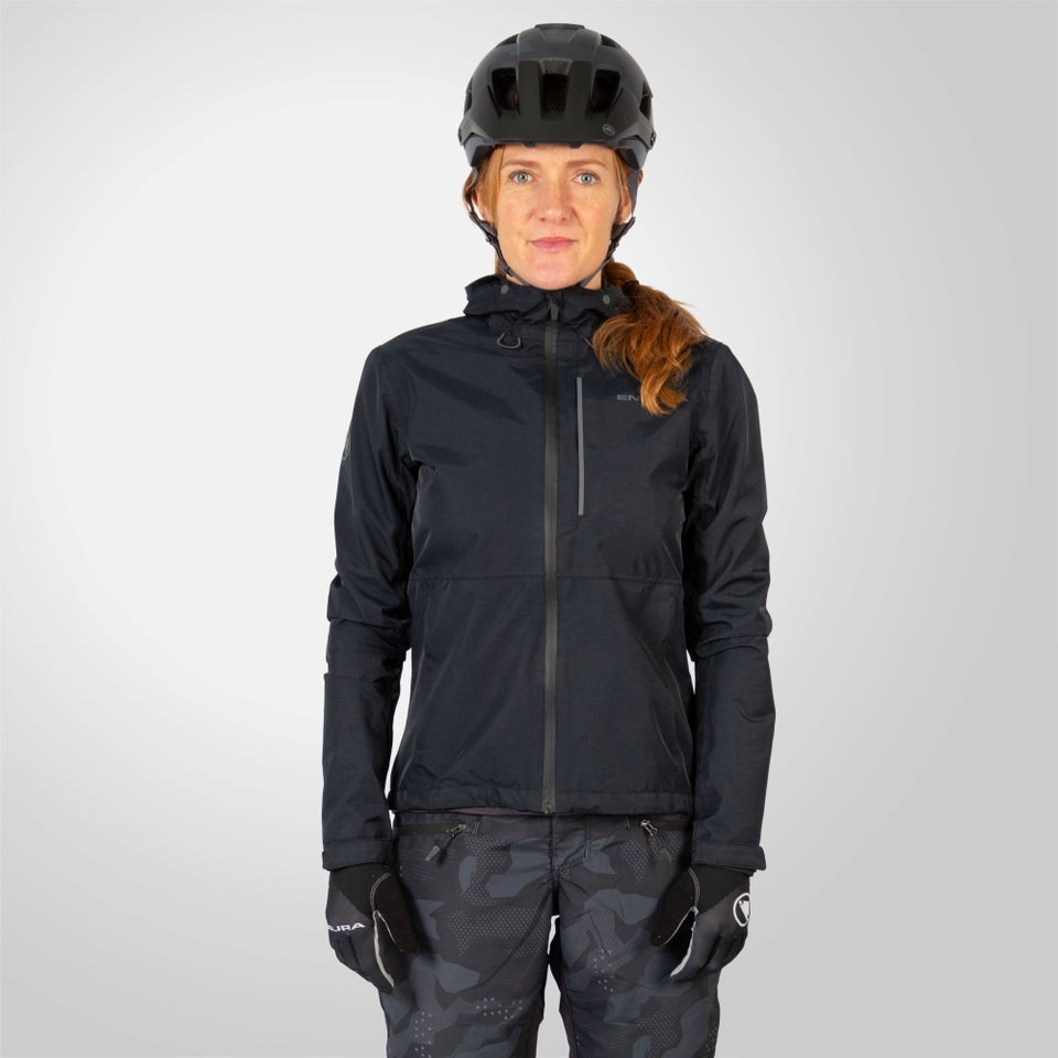 Women's Hummvee Waterproof Hooded Jacket - Black