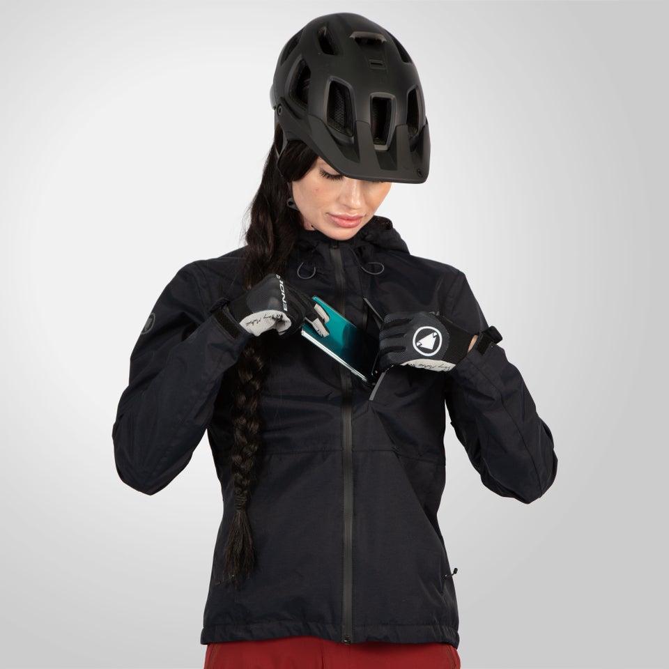 Women's Hummvee Waterproof Hooded Jacket - Black