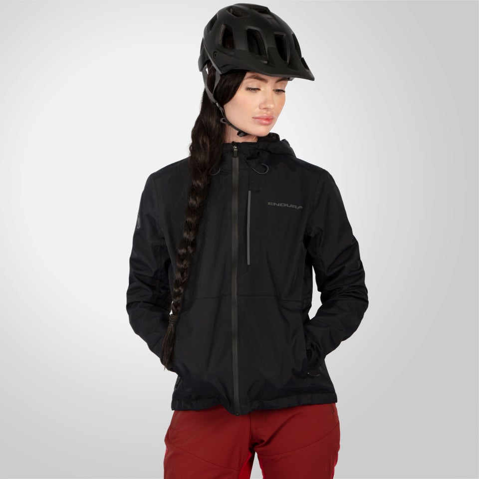 Women's Hummvee Waterproof Hooded Jacket - Black