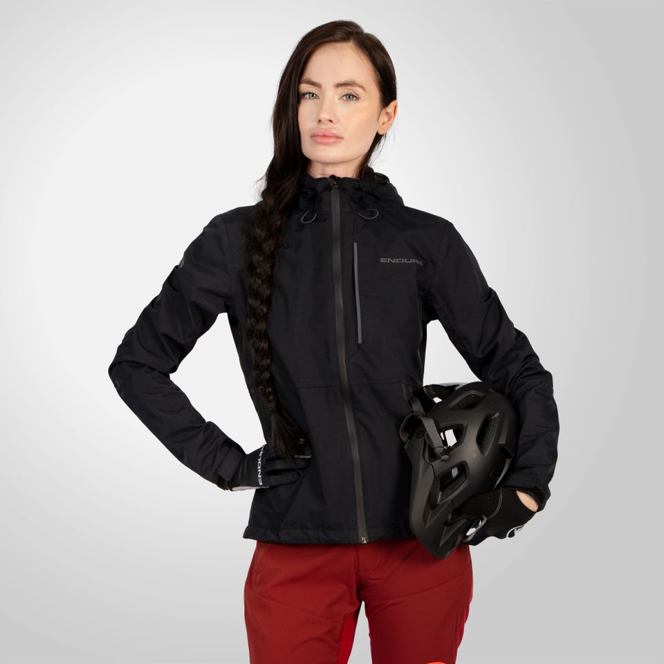 Women's Hummvee Waterproof Hooded Jacket - Black