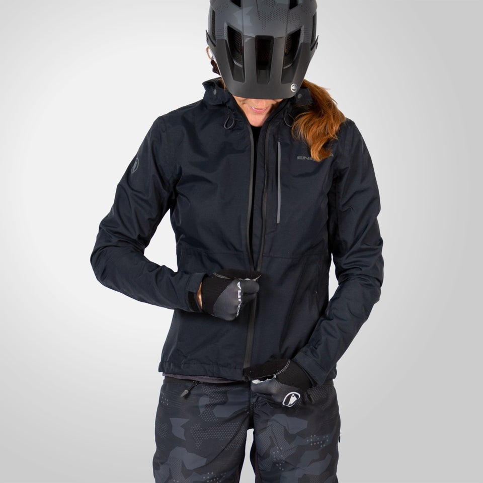 Women's Hummvee Waterproof Hooded Jacket - Black