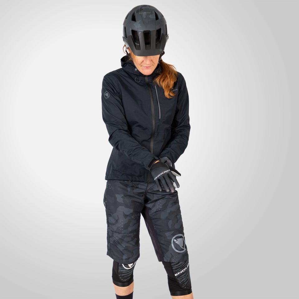 Women's Hummvee Waterproof Hooded Jacket - Black