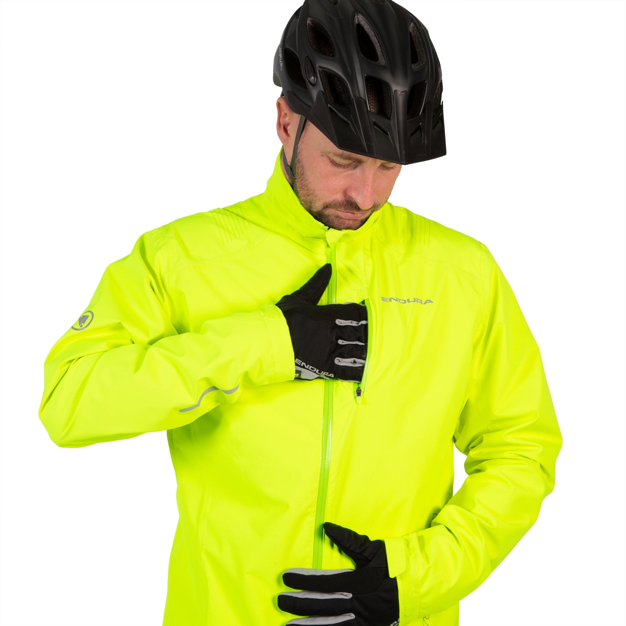 Men's Hummvee Waterproof Jacket - Bright Yellow | Endura US